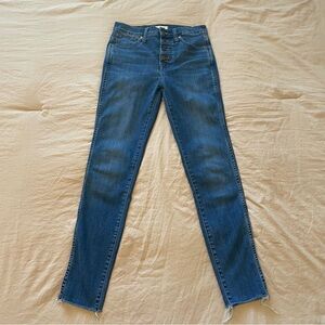 Madewell Button Front Skinny Jeans